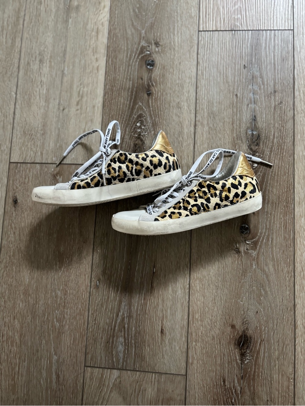 Zadig & Voltaire Leo Wild leopard print leather sneakers size 38
